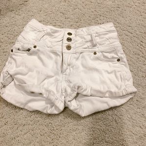 COPY - White Jean shorts